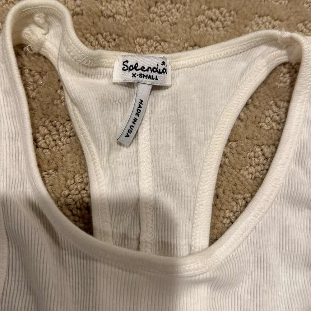 Splendid racer back ribbed long tank - Picture 2 of 2